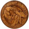60,96 cm Odens korpar Hugin och Munin Träsnideri Viking Valknut Plakett Jul Bröllop Vägg Hemmakontor Dekor