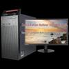 Lenovo Kaitian M740J Domestic Desktop PC with Dual 27-inch Monitors (CN Version)