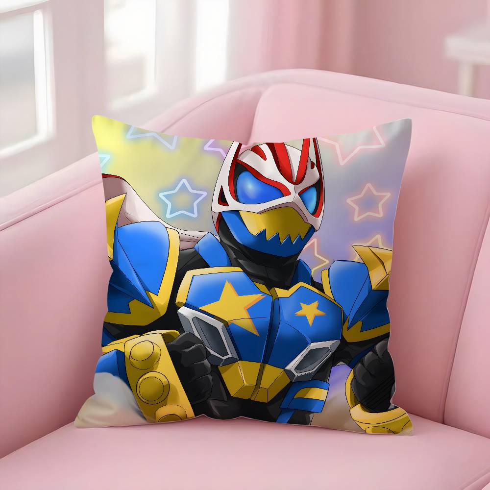 Hot-blooded Anime K-Kamen RiderS Pillow Case Soft Plush Fabric Double Sided Print Decorative Home Living Room Gift Cushion Cover