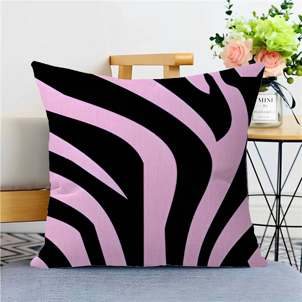 

Black White Color Print Zebra Pillow Gift Home Office Decoration Bedroom Sofa Car Cushion Cover Case 45x45 12x12Inch