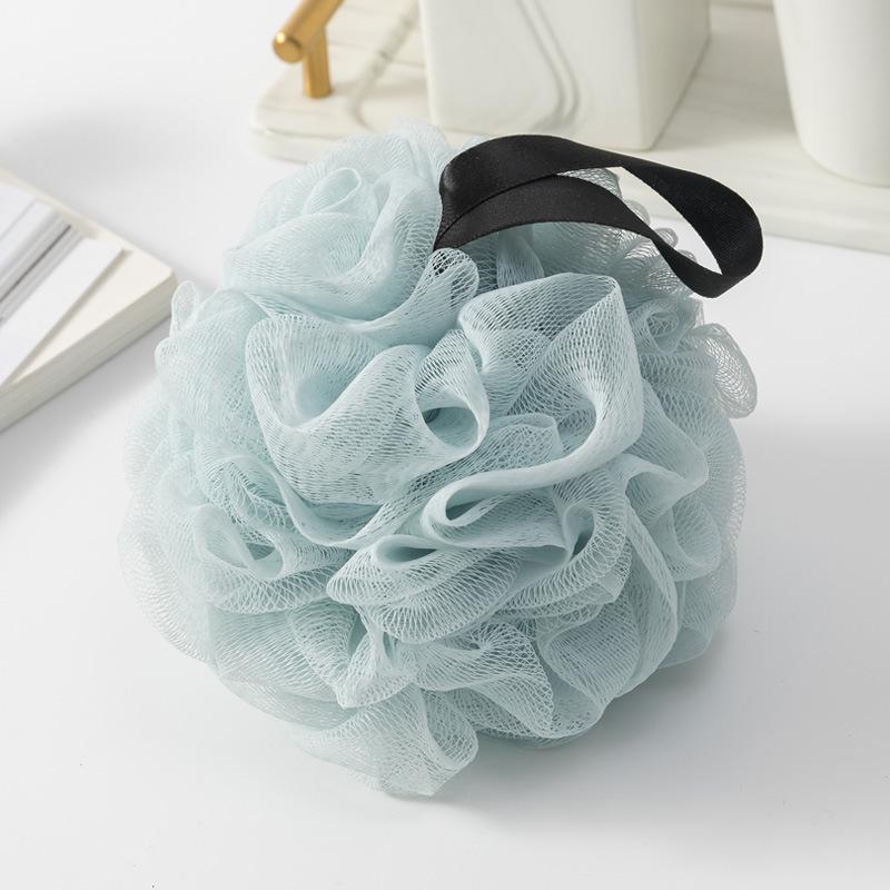 High-Grade Large Bath Sponge with Non-Dispersing Ribbon Design - Super Soft Women's Bathing Shower Ball