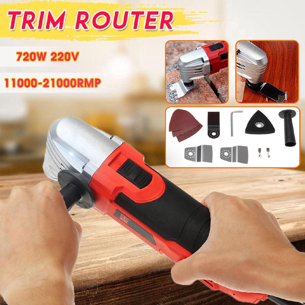 6 Variable Speed Sander Swing Tool Set Cutting Machine 720W Multi-Purpose Oscillating Polishing Trimming Tools 220V