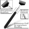 Telescopic Back Scratcher Scratching Backscratcher Massager Metal Stainless Steel Tool with Carrying Bag