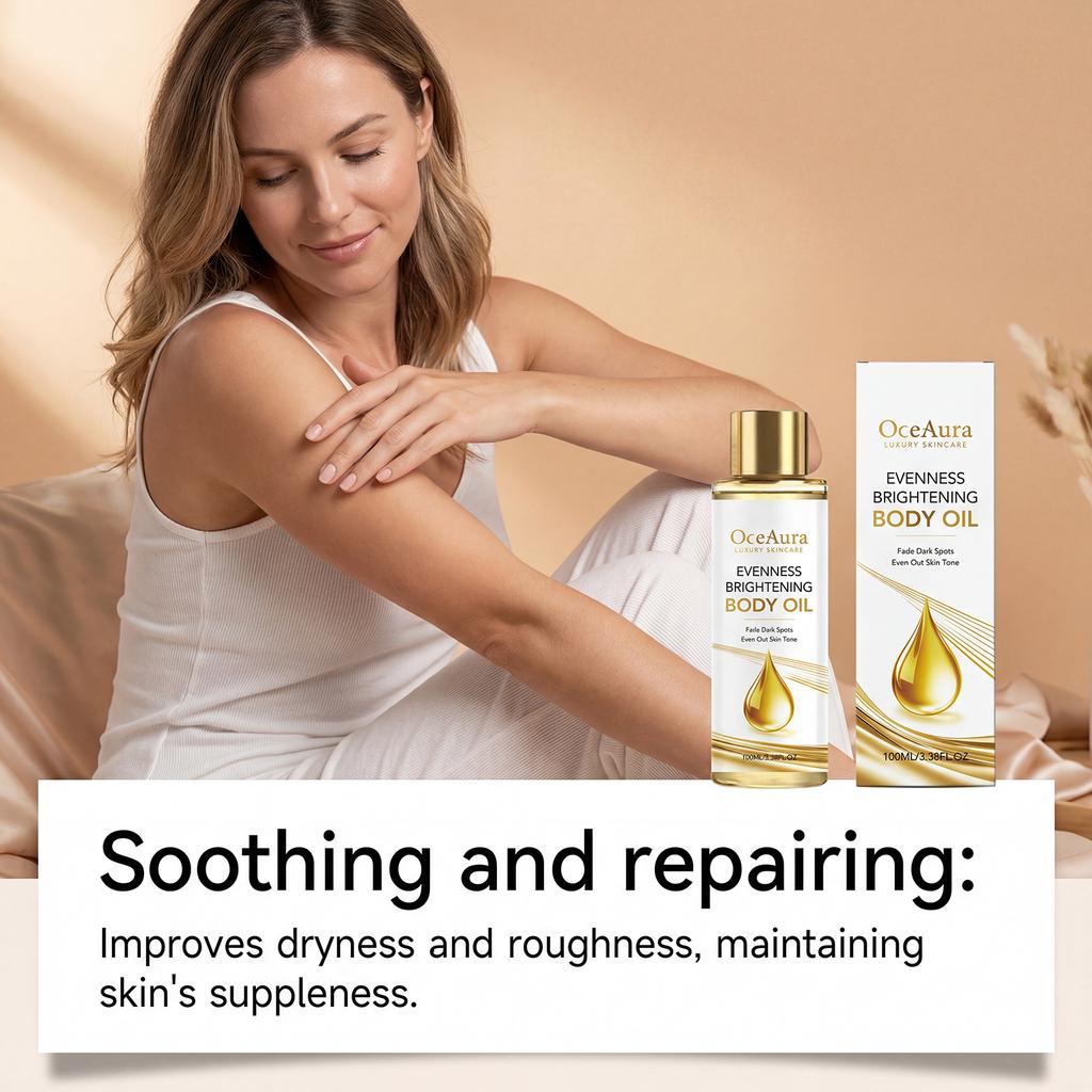 Skin Brightening Body Oil Nourishing Dry Skin Fast Absorbing No Greasy Even Body Tone Improve Dullness Moisturizer Body Care Oil