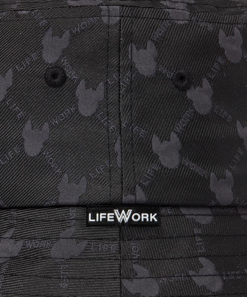 LIFEWORK Jacquard Radogram Metallic Bucket Hat