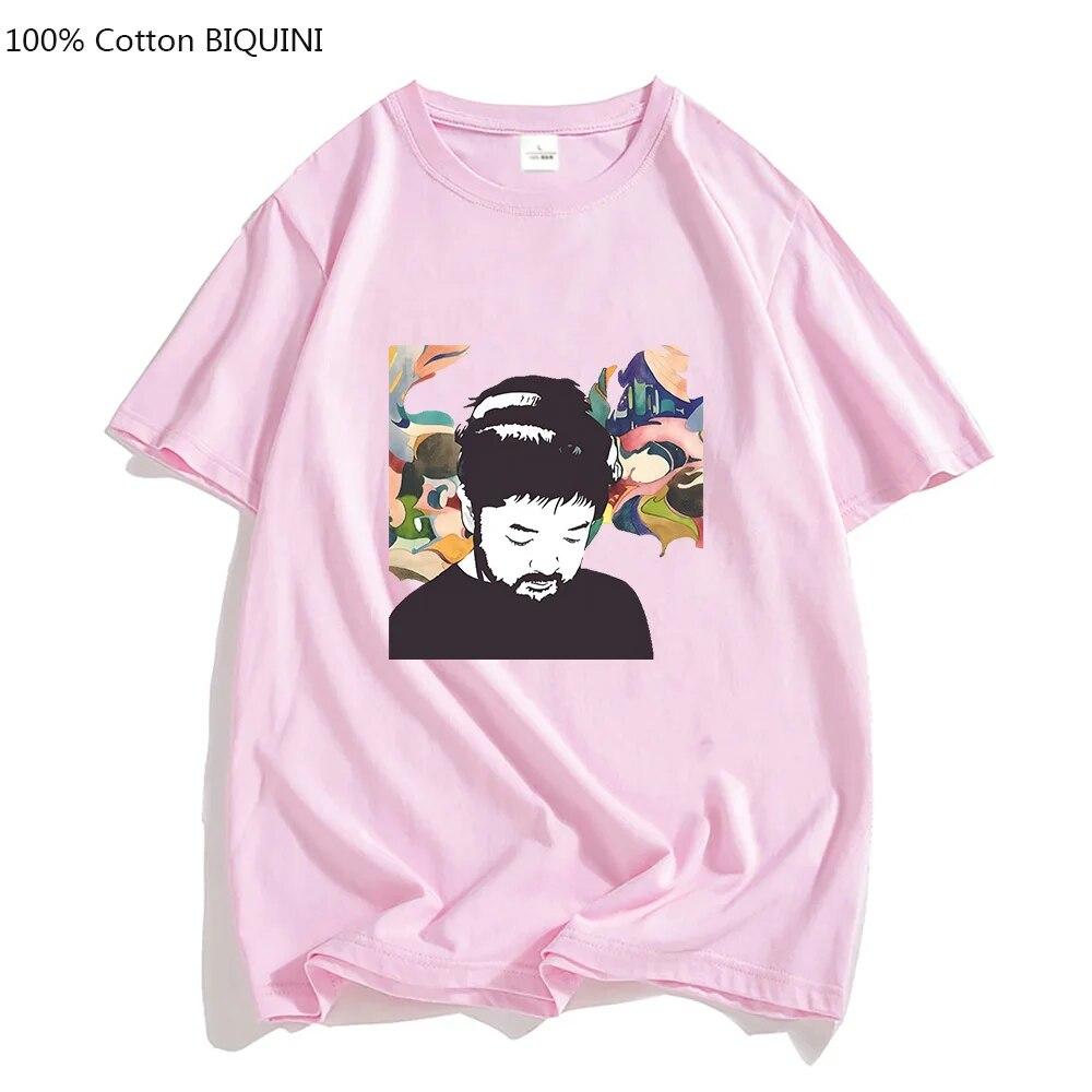 Lo-Fi Jazz Hip Hop Hudba Nujabes Seba Jun Trička Unisex Portrét Cool Trička 100% bavlna Trička Harajuku LOOSE Smysl pro design