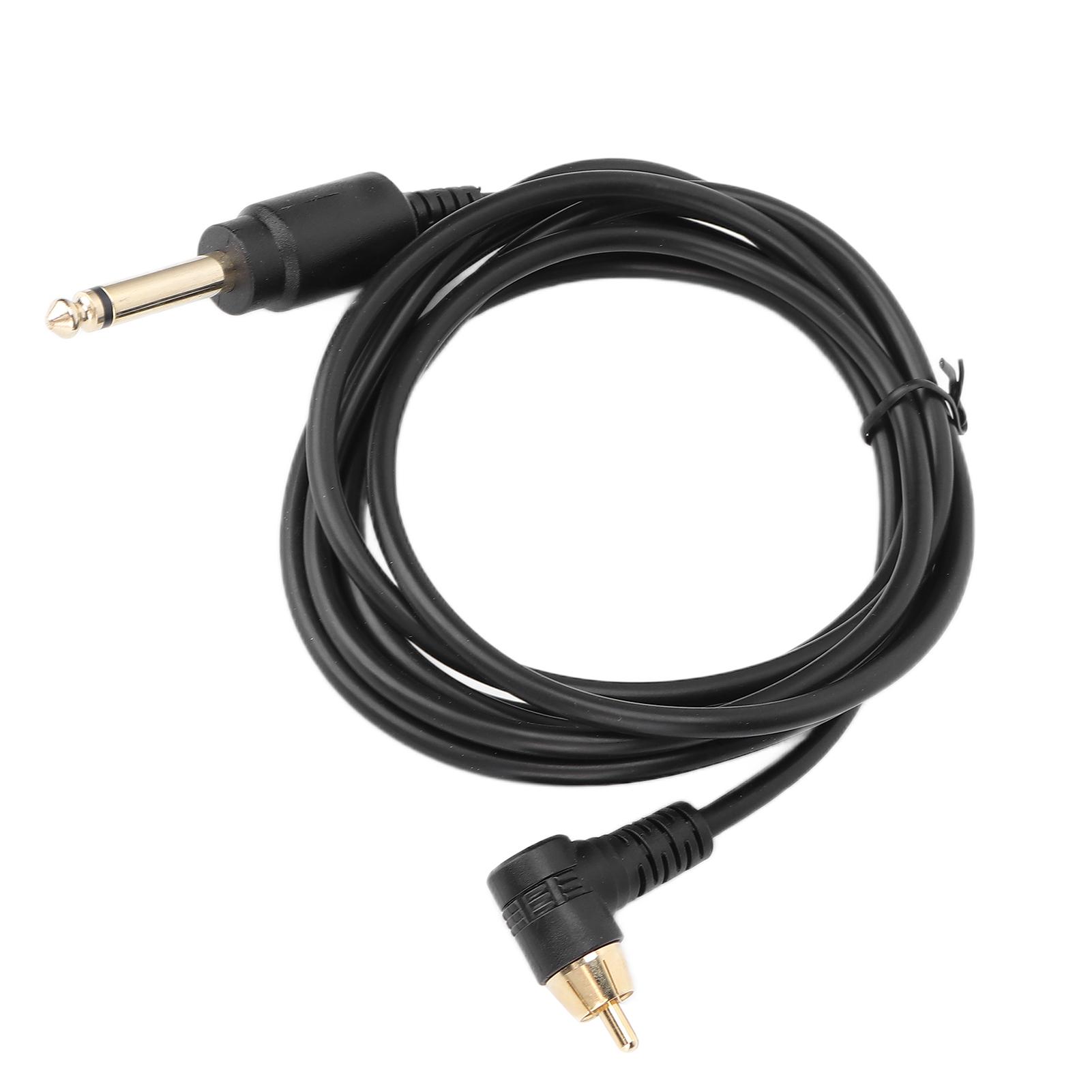 

Tattoo Clip Cord Power Supply Machine Interface Cable RCA Interface 6.35mm o Plug