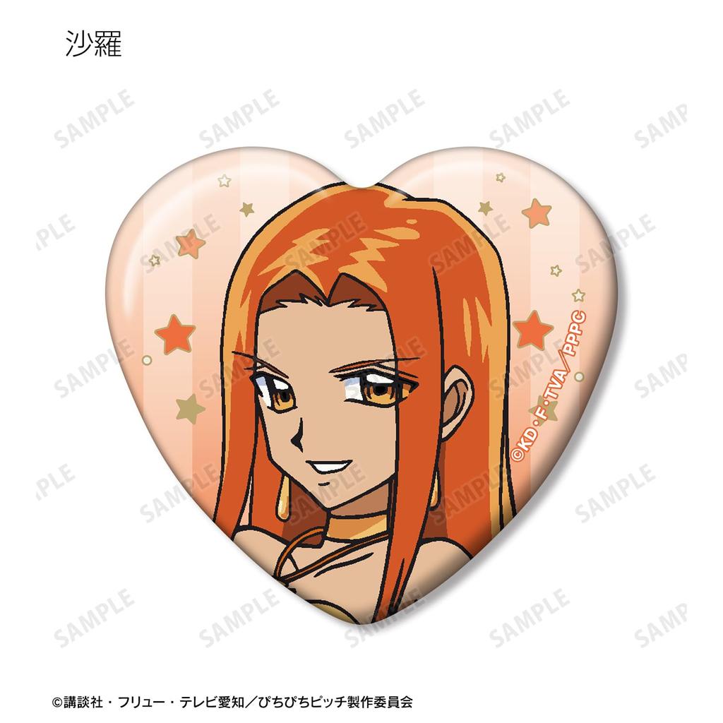 Michi Pichi Pitch" Anime Trading Heart-Shaped Can Badges Box of 12