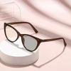 Retro Cat-eye Photochromic Myopia Glasses Spring-legged Fashion Ultra-light Glasses for Men and Women Minus Diopter Eyeglasses