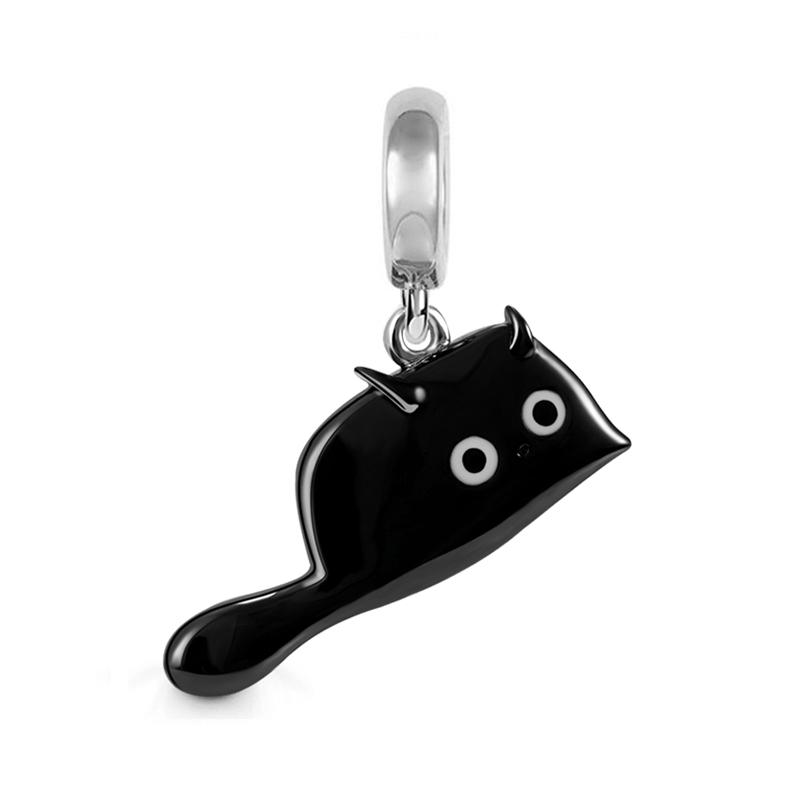 Fashion 925 Silver Halloween Gift Cross Angel Bat Clown Phoenix Charms Beads Fit Original Bracelet Trinkets Accessories