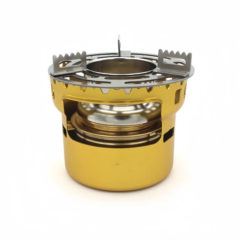 Outdoor Alcohol Stove Portable Mini Barbecue Stainless Steel High Temperature Alcohol Stove Accessories Camp Cooking Supplies