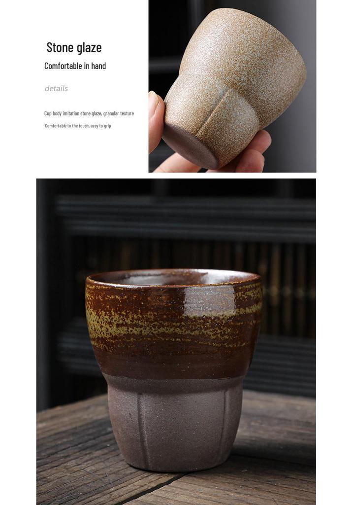 Japanese Rustic Ceramic Espresso and Tea Cup