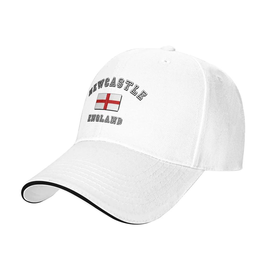Harajuku Newcastle Engeland Vlag Engelse Stijl Kamperen Baseballpetten Dames Unisex Unisex Strand Papa Hoeden Pet