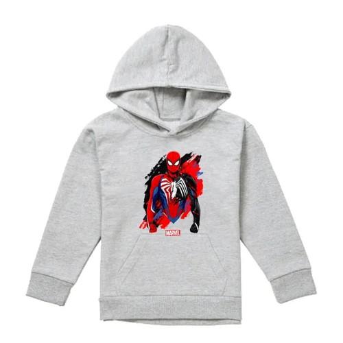 Spider-Man Childrens/Kids Symbiote Heather Pull Over Hoodie
