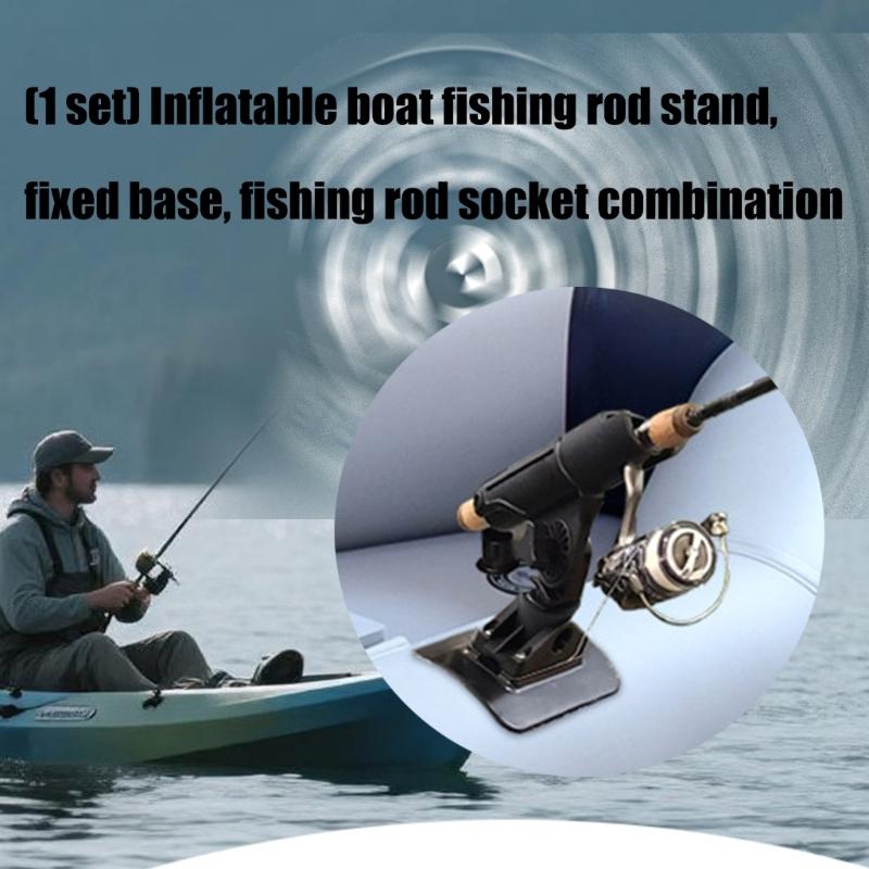Adjustable 360 Rotating Fishing Rod Holder Fishing Fixers Mount Brackets Rod Stabilizers for Rivers NonSlip Fishing Base