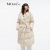 MO&Co. Mid-length Hooded Goose Down Jacket