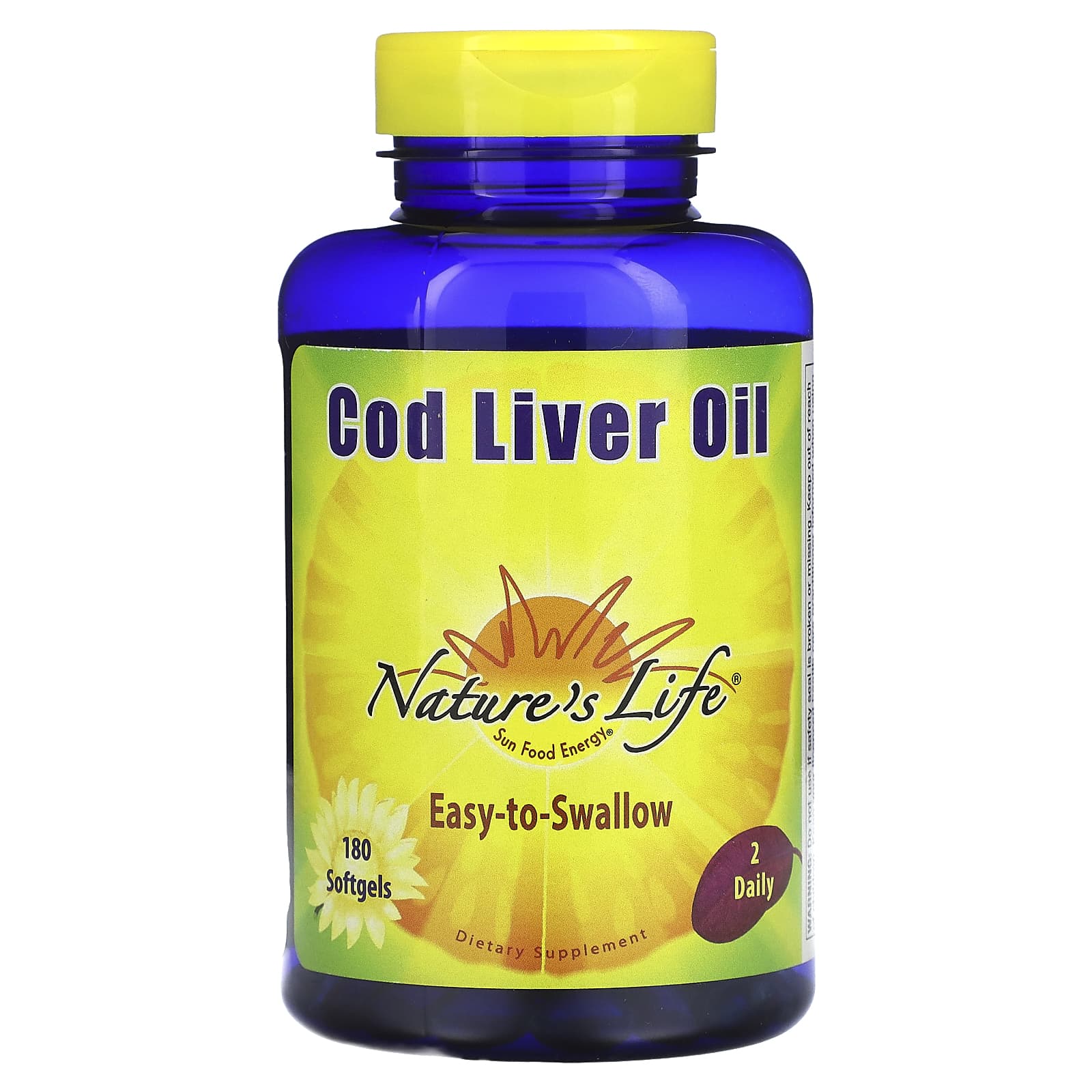 

Nature S Life, Cod Liver Oil, 180 Softgels