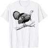 Retro Wild Turkey, Gobbler Turkey Hunting Thanksgiving Day T-Shirt