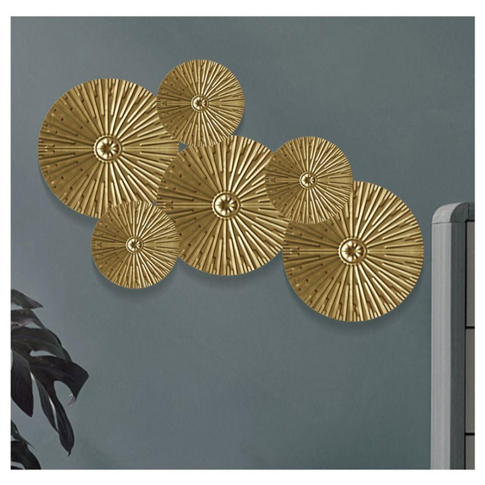 Gold Wall Ornament Iron Wrought Wall Pendants Modern Wall Hanging Decoration  Home Decoration
