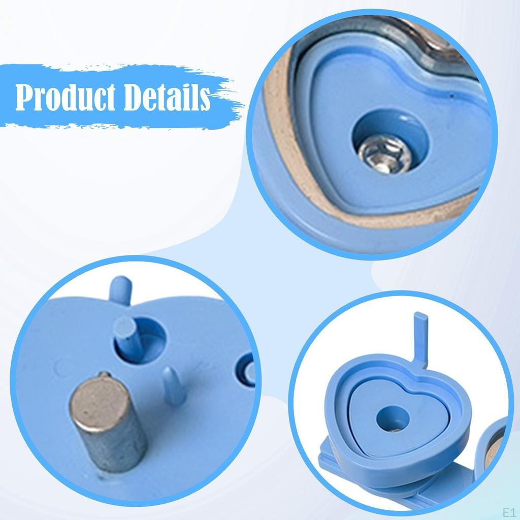 Pin Button Maker Die Model DIY Machine Supplies Interchangeable Heart Shaped for