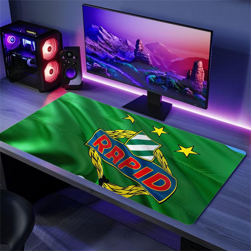 Rapid Vienna Mouse Pad, Large Gaming Desk Mat, Non-slip XXL Mousepad for Laptop & Tablet, Mini PC Playmat with Stitched Edges