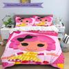3pcs Lalaloopsy2 Design Cover Set - HD Printed Bedding with 1 Cover and 2 Pillowcases - Perfect for Home and Dorm Decor
