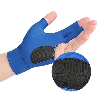 Non-Slip Billiards Match Gloves 3 Fingers Pool Gloves Left/Right Hand Breathable Billiard Gloves Billiard Glove for Women Men