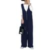 2024 Summer Japanese Cotton Linen Wide-Leg Overalls Jumpsuit - 3 Colors Available