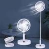 Ventilador de Mesa Eléctrico Portátil Plegable Recargable Mini Carga Usb Oficina Hogar Ventilador Telescópico Bajo Ruido Ventilador de Escritorio para Sala de Estar