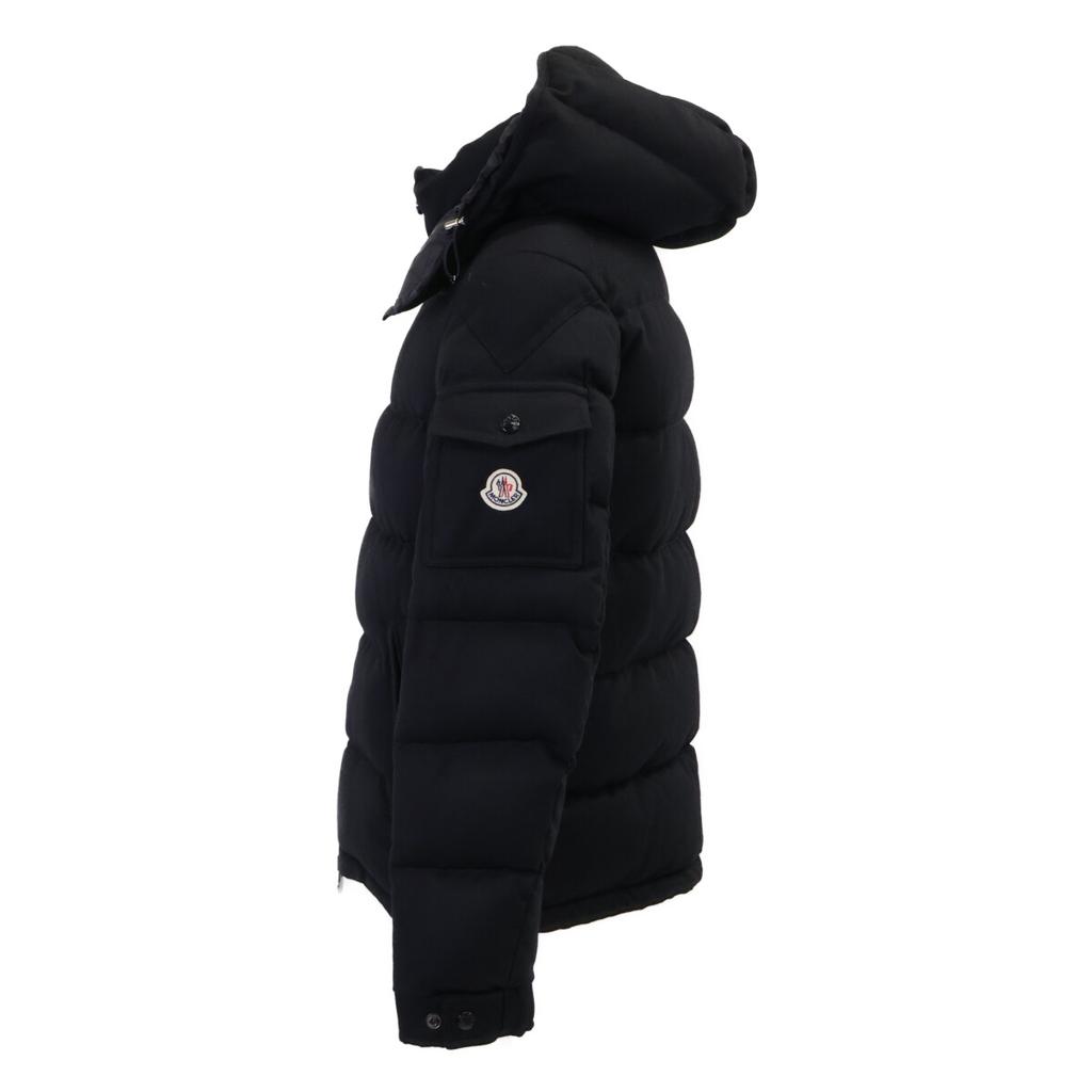MONCLER MONTGENEVRE/Montgenevre Wool Hooded Down Jacket 2 blackUsed