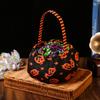 Pumpkin Candy Bucket Decorative Spider Goodie Bags Bat Candy Bag Multi-Functional Skull Head Candy Bucket For Table Decorations