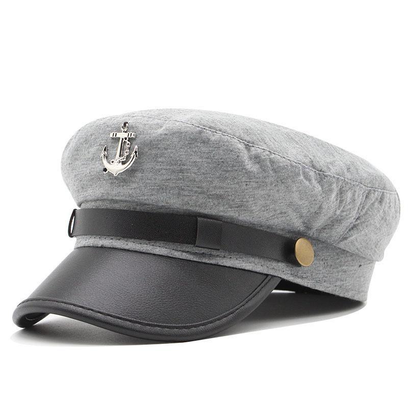 Пиратская Шляпа Красота Модный Универсальный Берет Весенний Тонкий Якорь Восьмиугольная Шляпа Женская Британская Adjustable