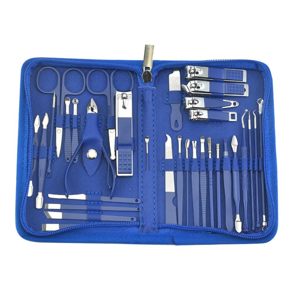 32pcs Stainless Steel Nail Clippers Kit with Storage Case Pedicure Kit Nail Grooming Kit  Home