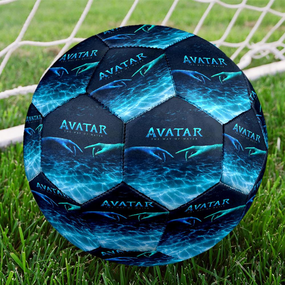 Avatar Print Size 5 Soccer Ball, Standard Match Football for Sports Game and Team Practice, Ideal Gift for Soccer Fans