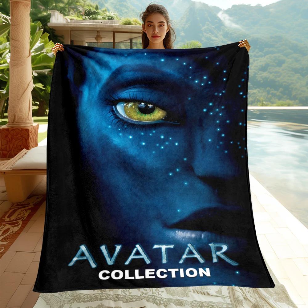Avatar Movie HD Printed Flannel Thin Blanket.Four Season Blanket.for Sofa,beds,living Rooms,travel Picnic Blanket Gifts