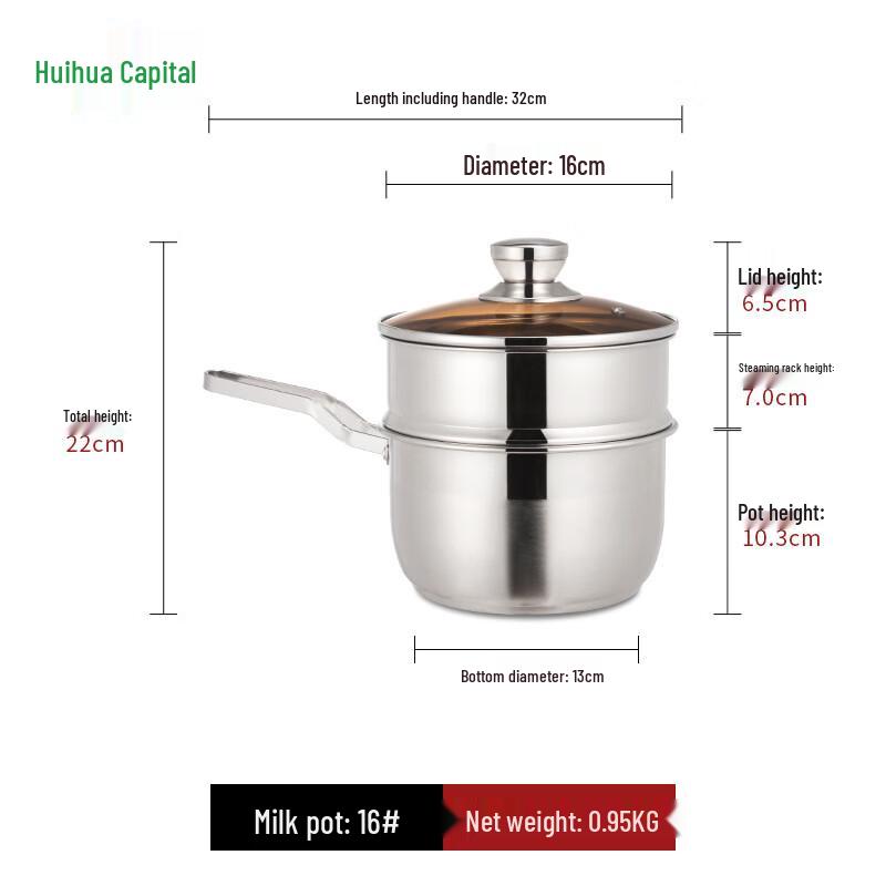 HUIHUADU Stainless Steel Multi-Function Pot