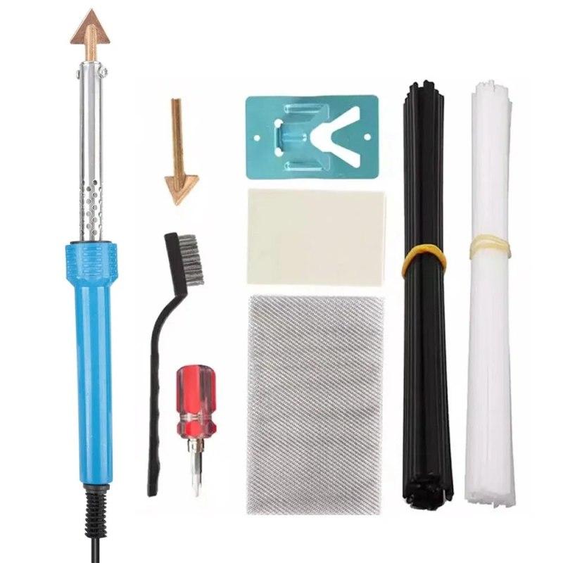 

Портативный 80 Вт автомобильный пластиковый сварочный стенд с горячим утюгом и проволочной щеткой ремонтный комплект для бампера автомобиля приборная панель каяк каноэ ремонт