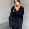 Mink Fleece Sweater Jacket New Early Autumn New Women's Clothing High-end Lazy Wind Knitted Cardigan Women
