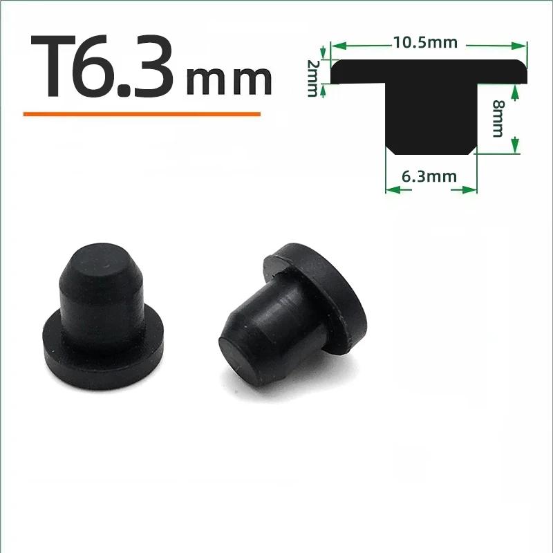 Schwarzer Silikonstopfen Ø 6mm-81,3mm Runde Staubdichte Dichtkappe Hitzebeständiger Silikon-Lochstopfen Dichtungs-Endkappe Schutzhülle