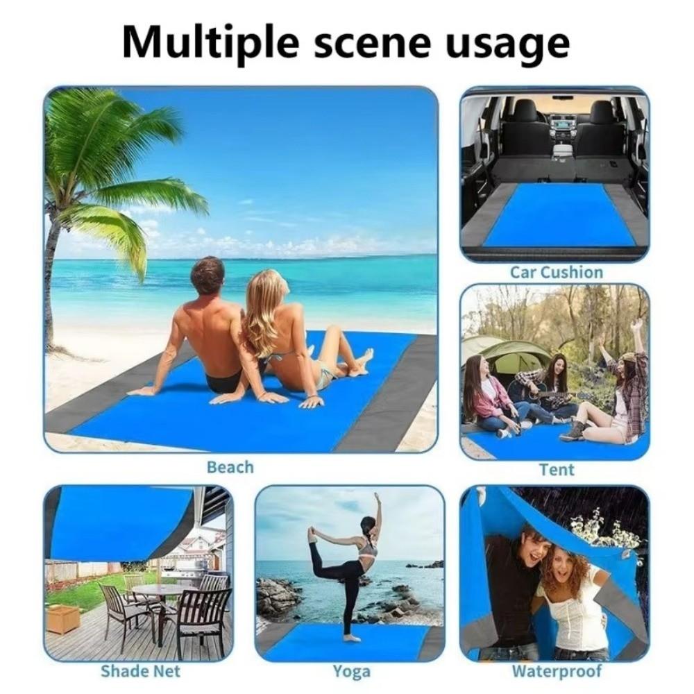 Lightweight Waterproof Beach Mat Sandproof Camping Mat Beach Blanket For Travel Hiking Sports
