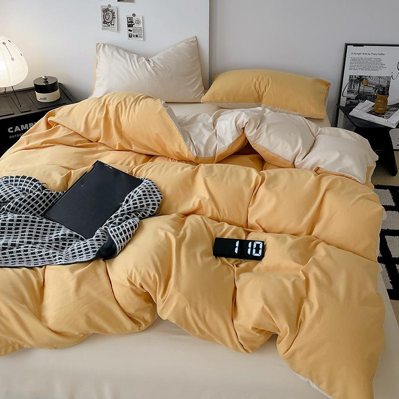 4-piece Cotton Bed Sheet Quilt Cover Student Dormitory Cotton Bed Hats Bedding