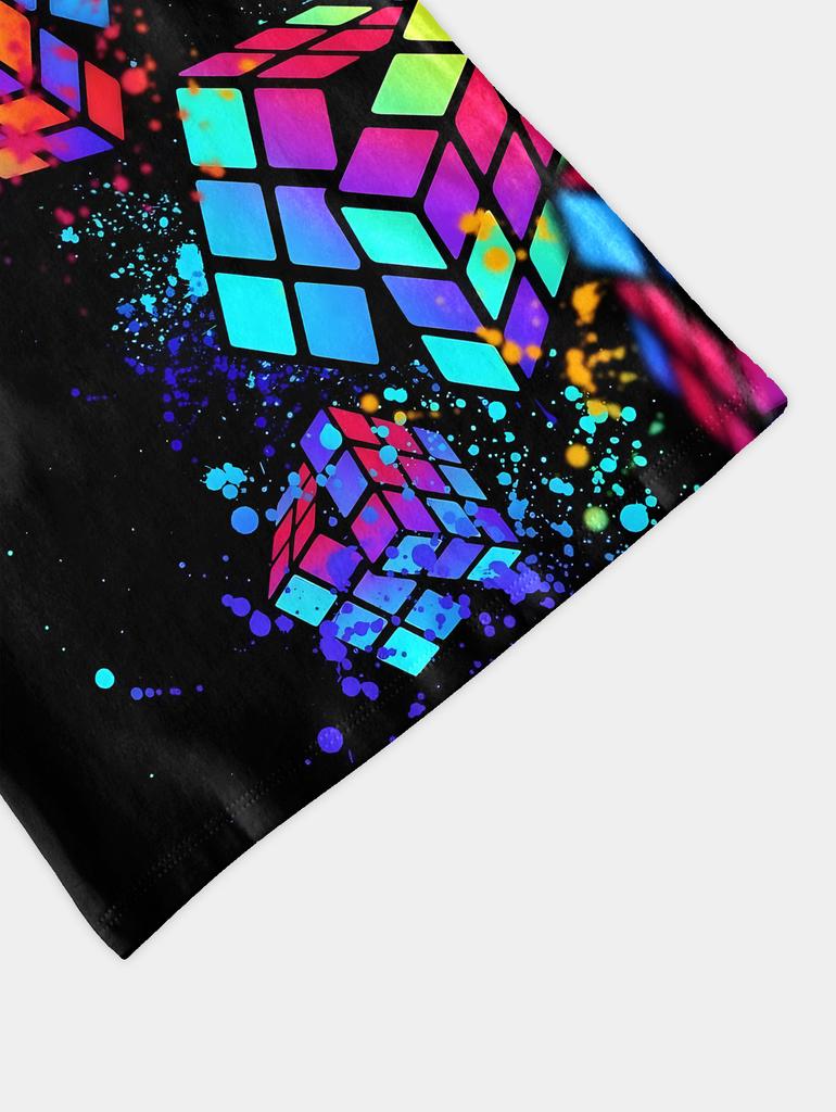 Children's T-shirt Top Clothes for Children Rubik's Cube T-shirty Kids Spring Clothes Children's Boy's Clothing Tops Shirts