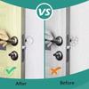 Door Knob Wall Shield Clear Soft Rubber Door Stopper Door Handle Bumper Mute Stickers Wall Protector Muffler Pad Protective Plug