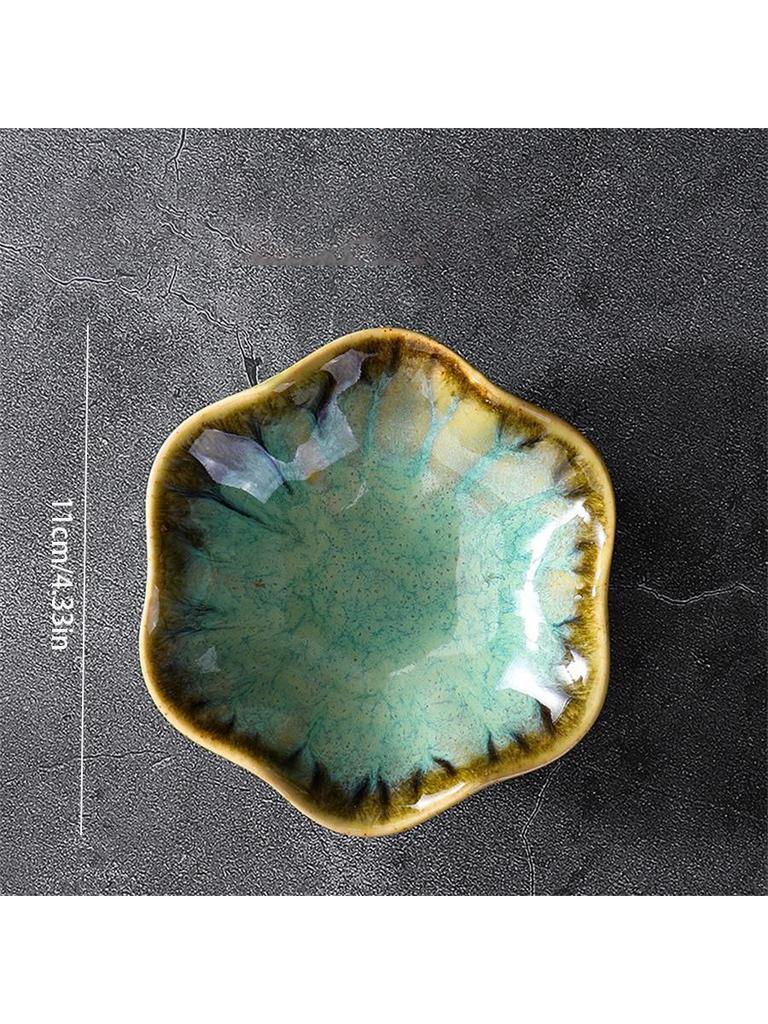 1pc Ceramic Petal Shaped Jewelry Tray, Simple Irregular Jewelry Plate for Jewelry Storage, Display, Storage or Home Decoration