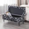 Printed Storage Ottoman Cover Stretch Rectangular Foldable Footstool Covers Long Piano Bench Stool Cover Sofa Footrest Slipcover