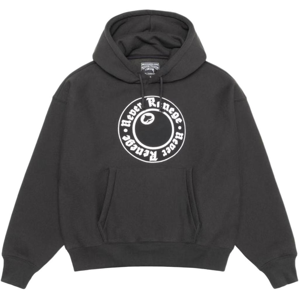 Stussy Denim Tears Collaboration Logo Kangaroo Pocket Hooded Sweatshirt Unisex hoodies 318050
