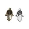 Alloy Hamsa Hand Charms Amulet Pendants For Good Luck Jewelry Making