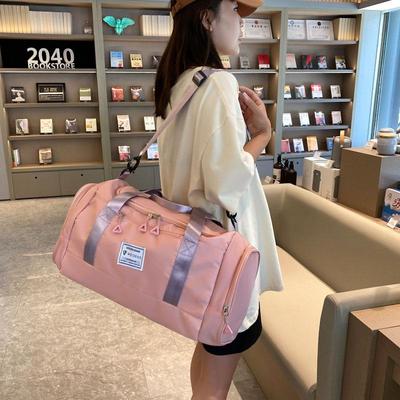 Women's Lightweight Travel & Gym Bag with Dry-Wet Separation - Large Capacity Carry-On Tote and Maternity Shoulder Bag