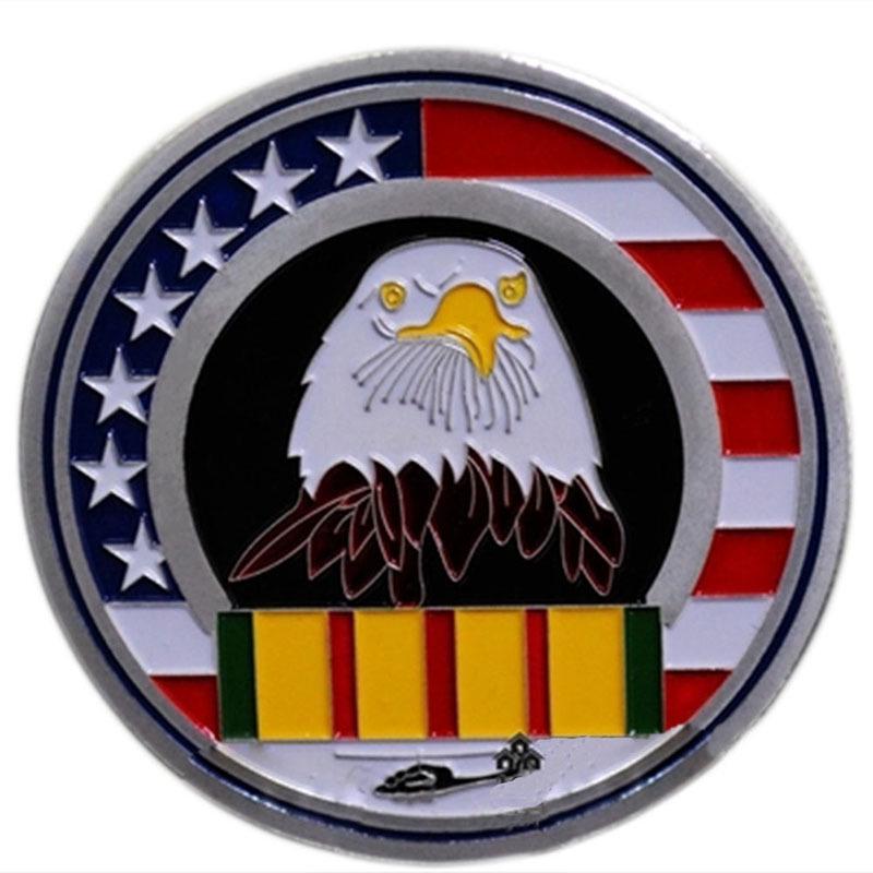 Commemorative Medal, Retired Medal, Eagle Head, American Challenge Coin, Brotherhood Medal, Souvenir, Honor, Badge