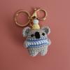 Cartoon Animal Doll Series Crochet Keychain Knitted Rabbit Keychain Cute Bear Keyring For Bag Pendant Custom Accessory